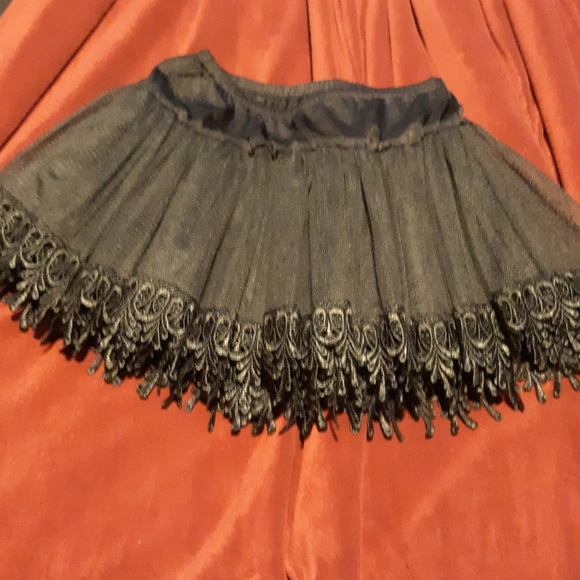 Black Goth Punk Tutu Petticoat - Picture 2 of 5